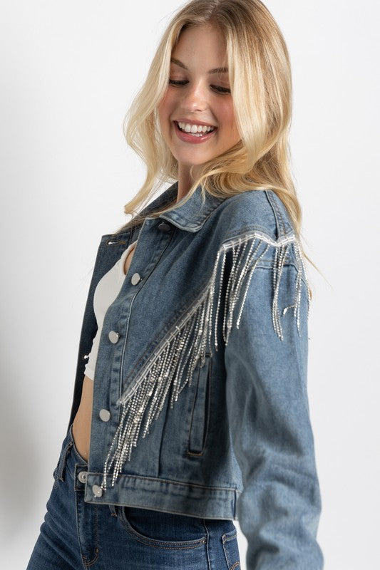 Riley Crop Denim Jacket