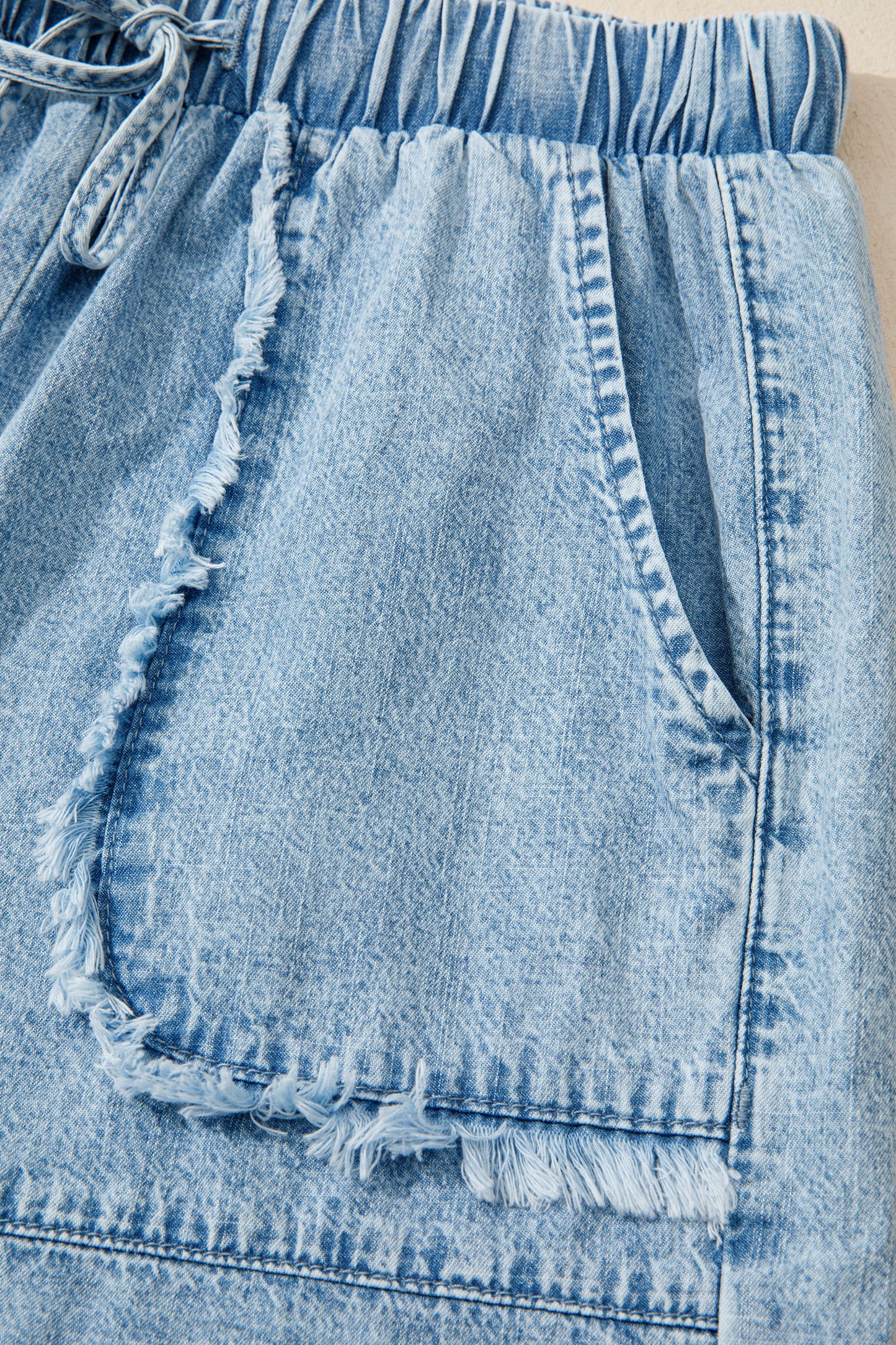 Baseball Day Denim Shorts