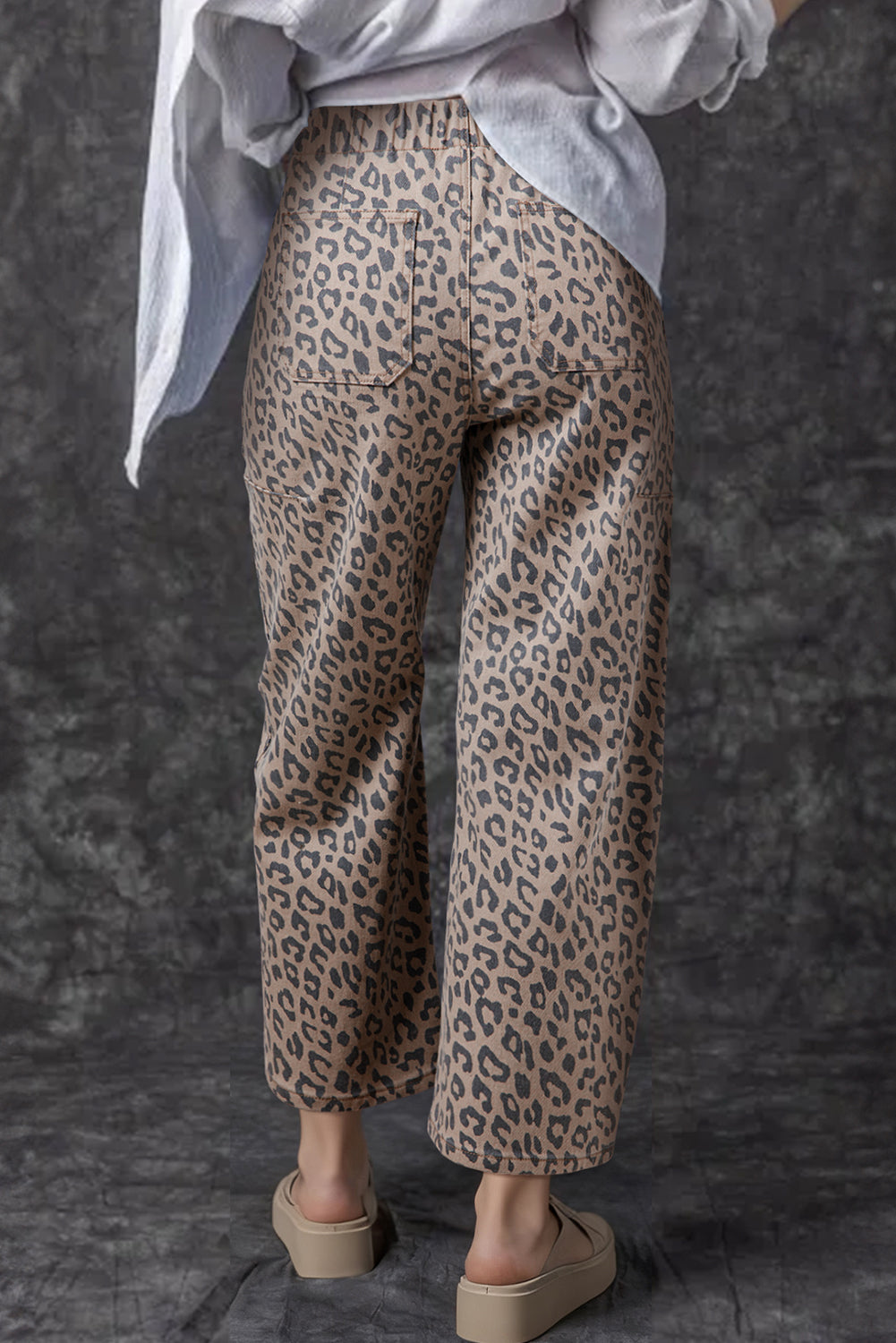 Penelope Leopard Wide Leg Pants