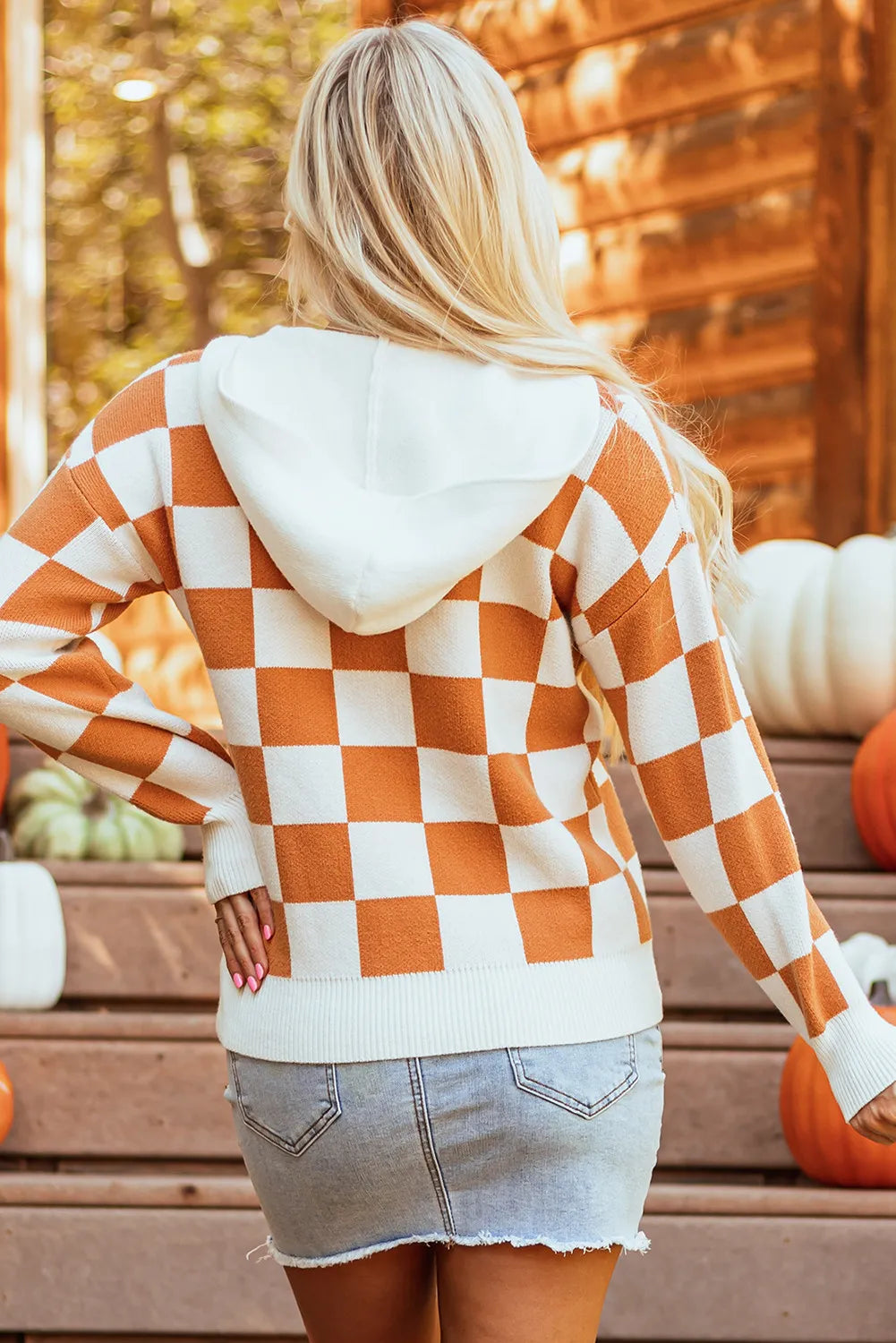 Completely Smitten Checkered Hoodie