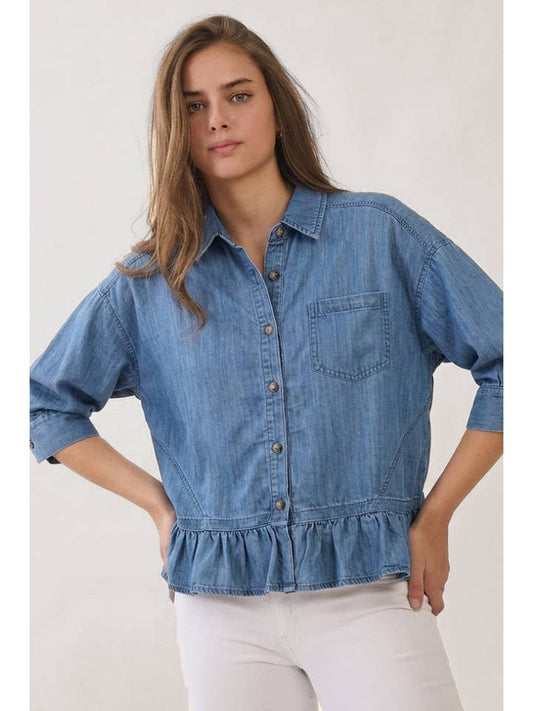 Chambray Button Down Shirt