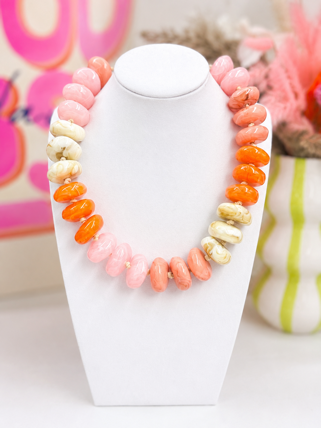 Sunkissed Chunky Beaded Necklace