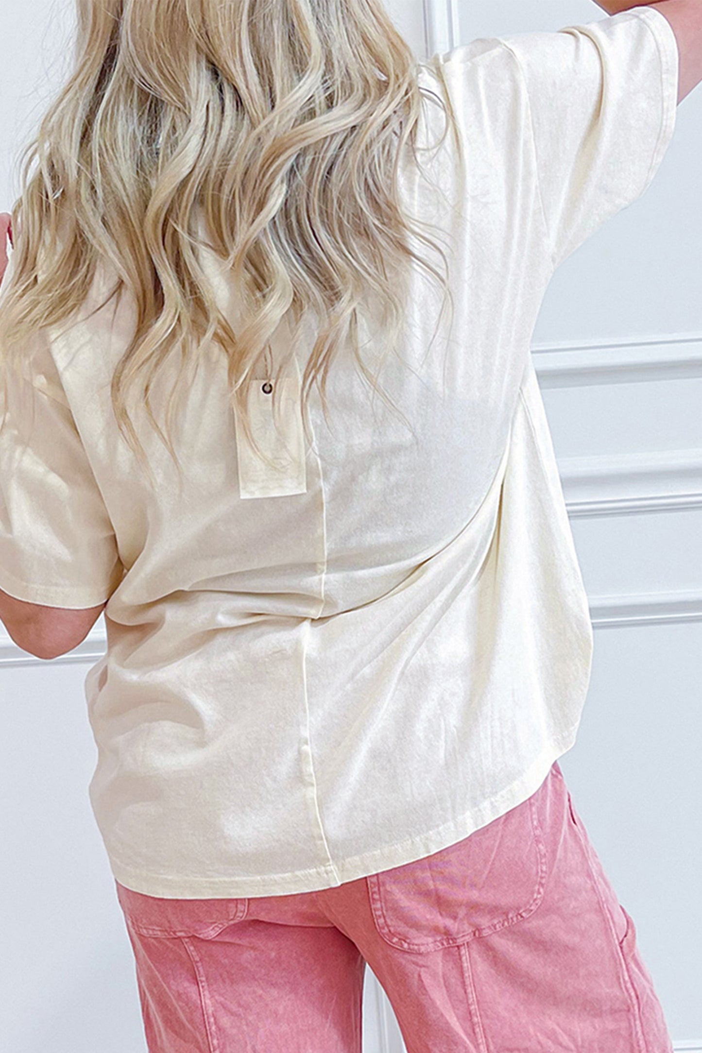 Star Point Cotton Tee Top