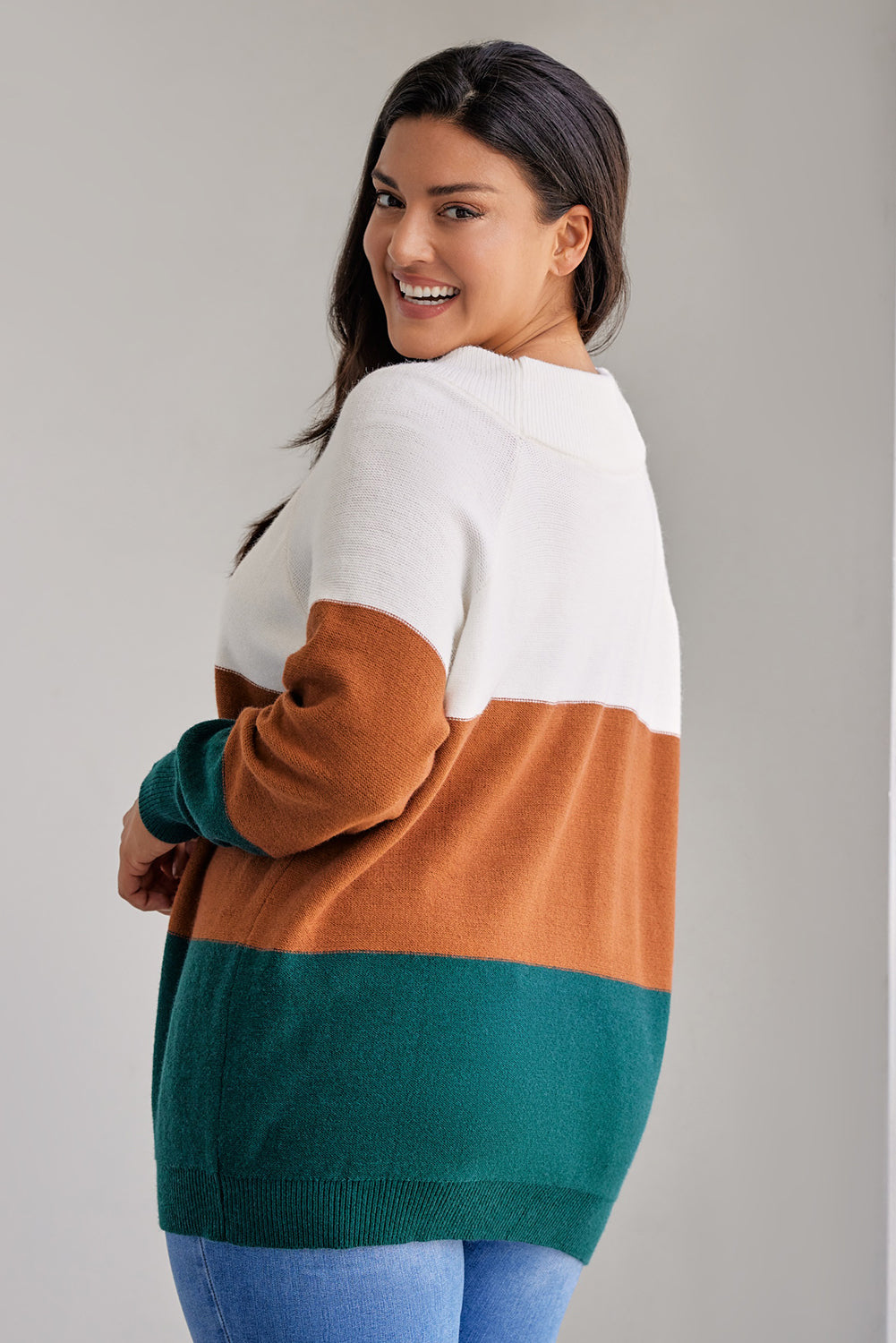 Kennedy Color Block Lightweight Sweater