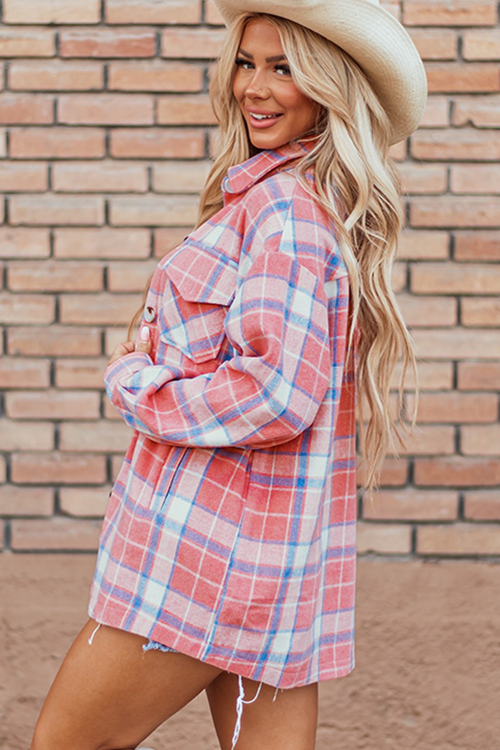 Joey Plaid Button Up Shacket