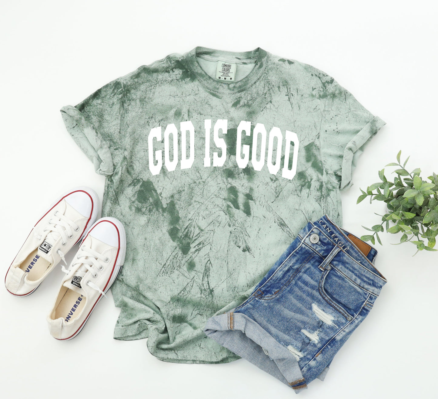 God is good Christian Comfort Colors Garment Dyed T Shirt