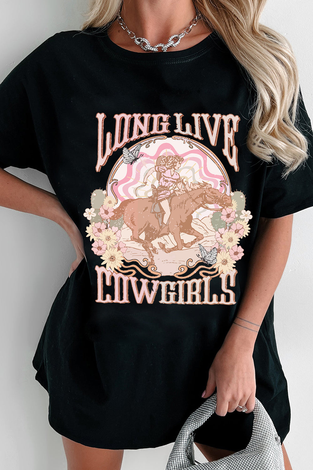 Long Live Cowgirls Graphic Oversize T-Shirt