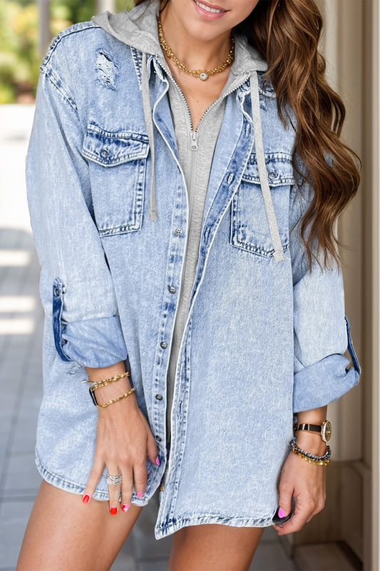 Jayden Distressed Denim Jacket