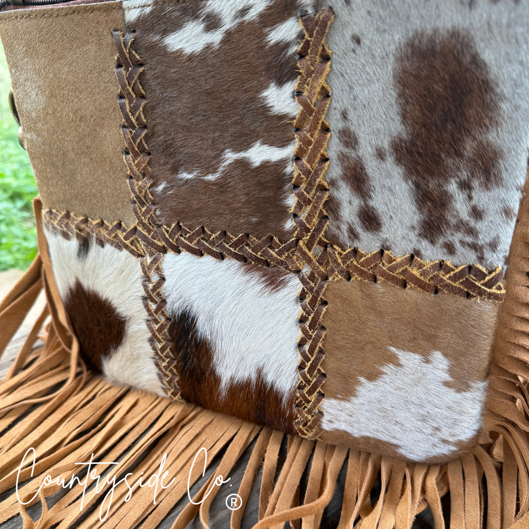 Chesney Cowhide Western Purse