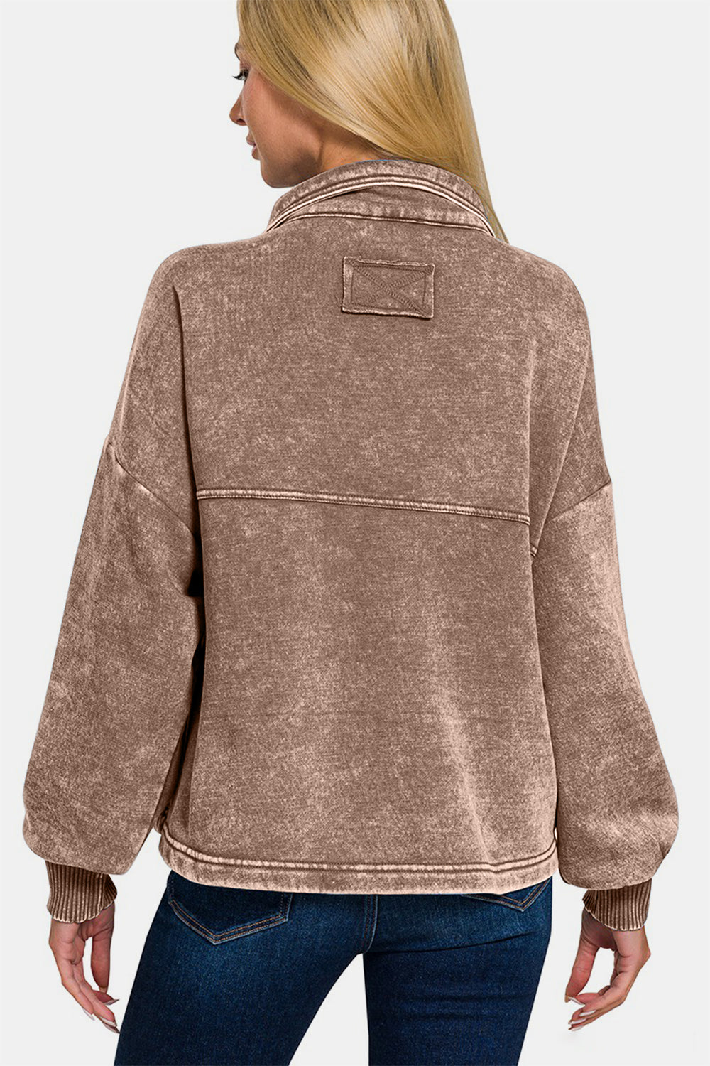 Zenana Mocha Shacket