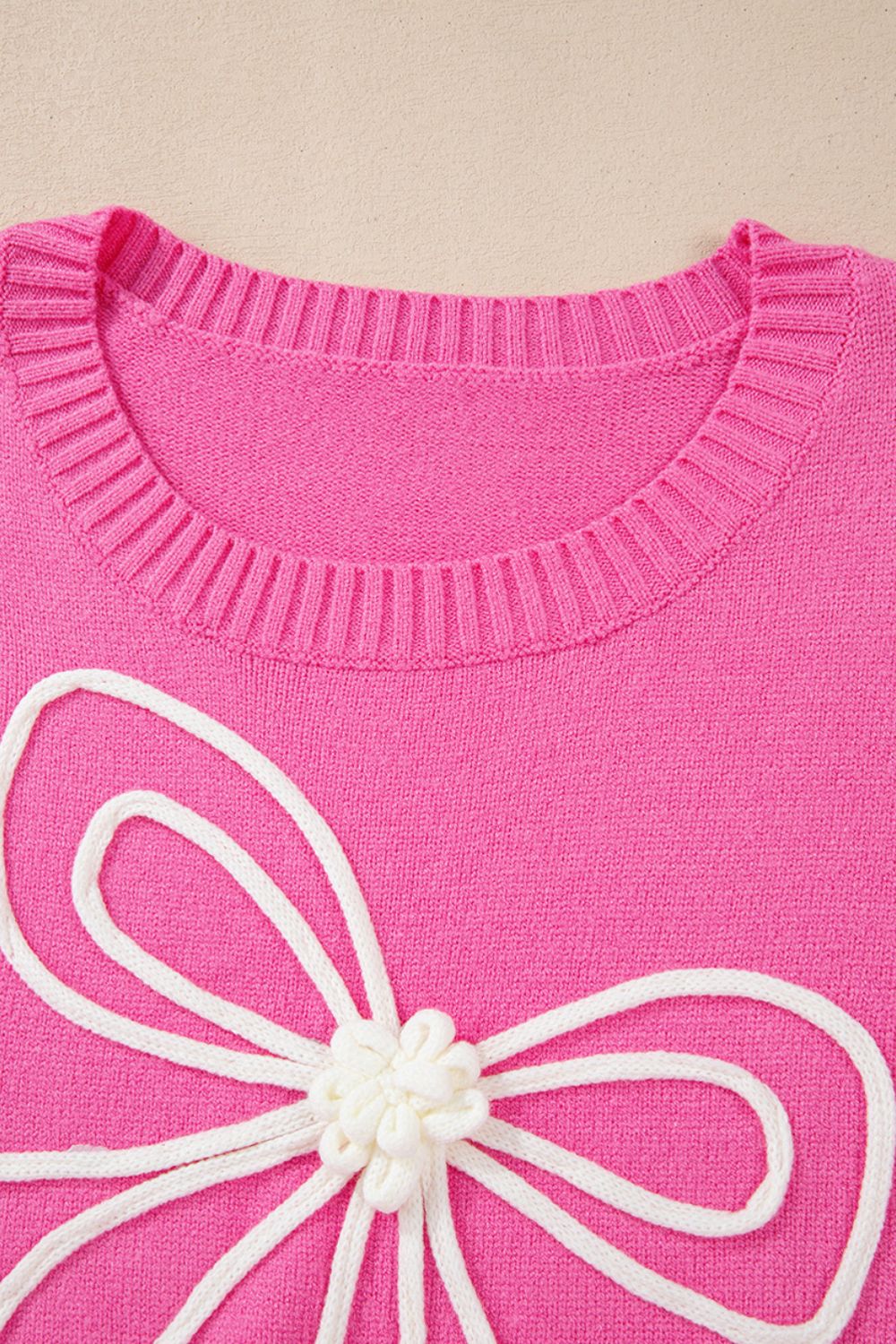 Brighter With Bows Embroidered Sweater