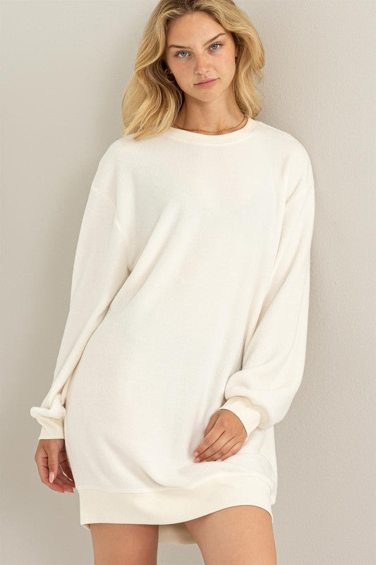 Girlfriend Soft Sweatshirt Mini Dress