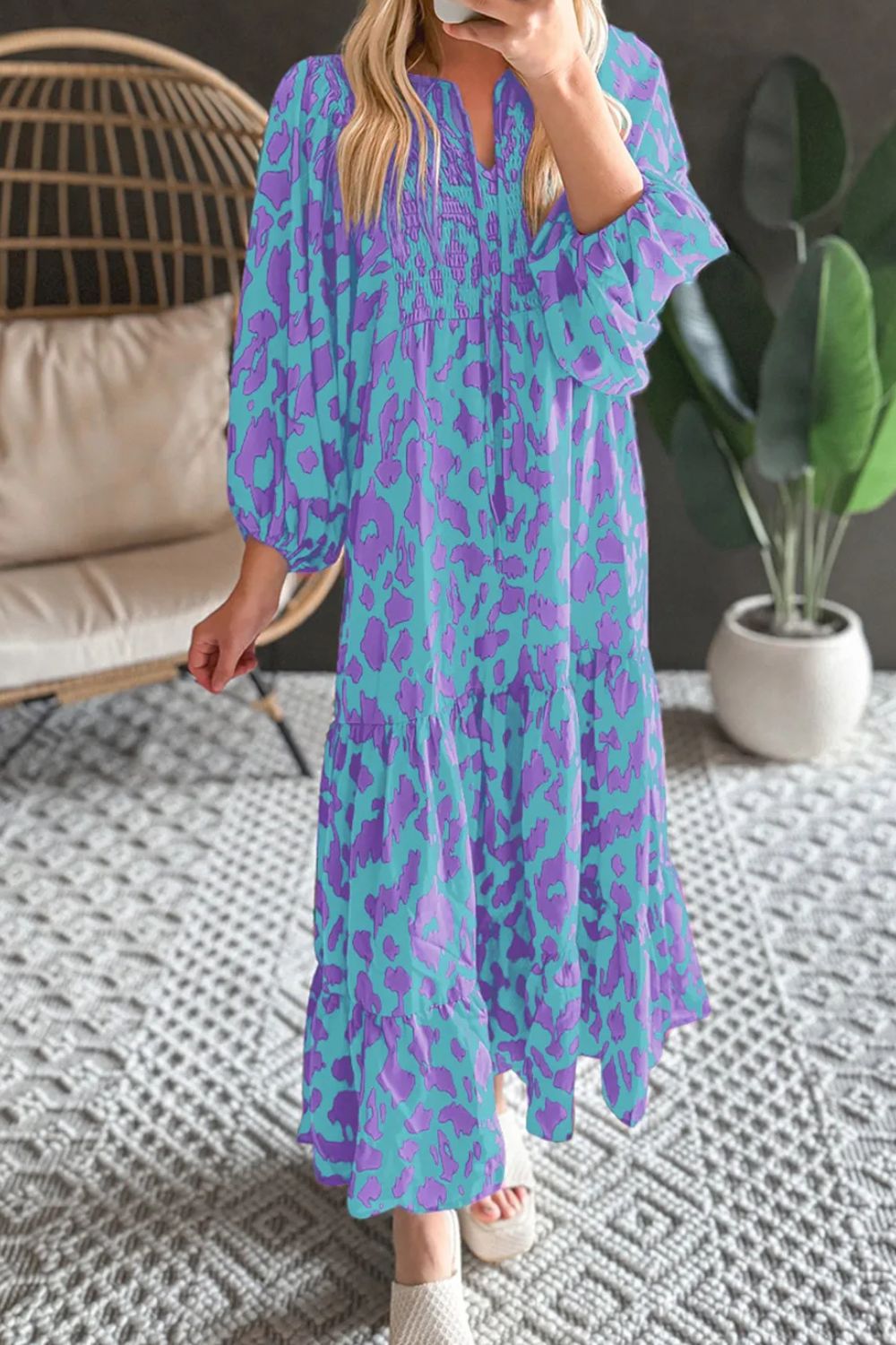 Lynn Smocked Maxi Dress