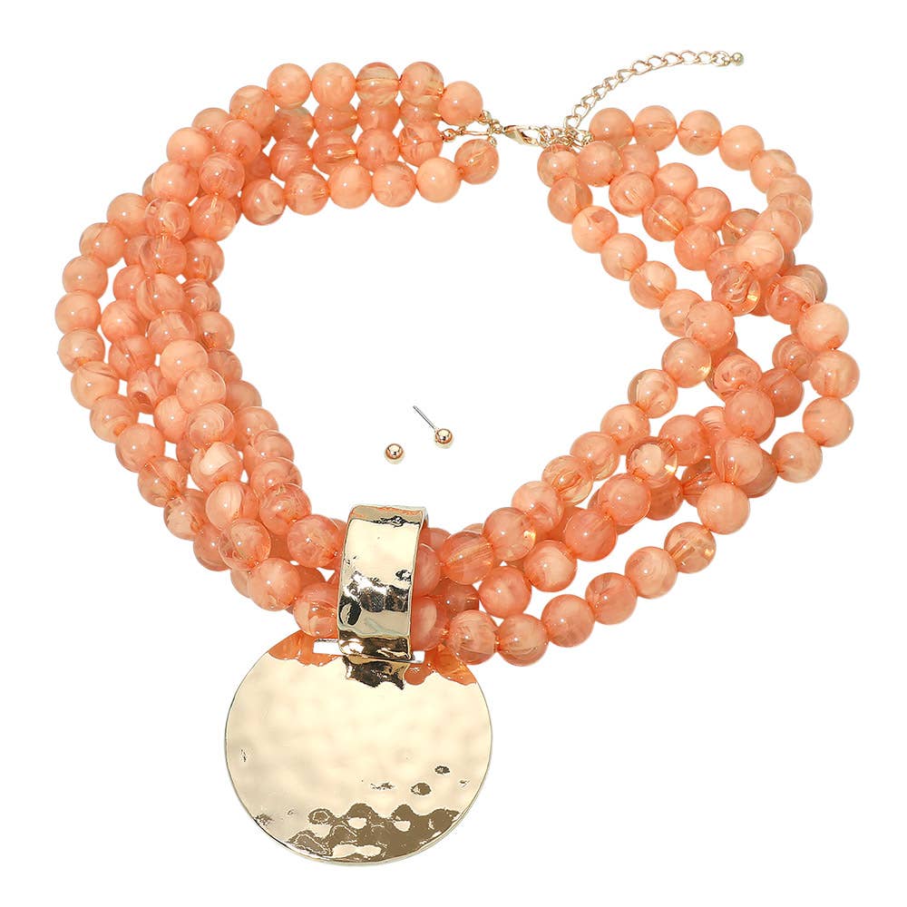 Shelly Beaded Necklace