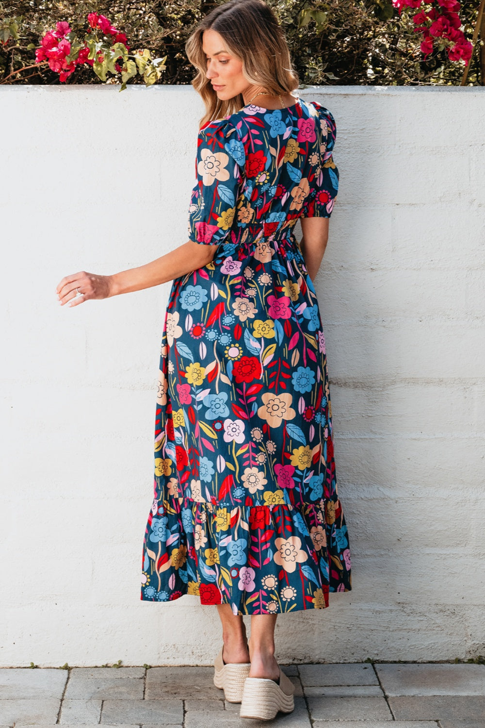 Fields of Floral Midi Dress