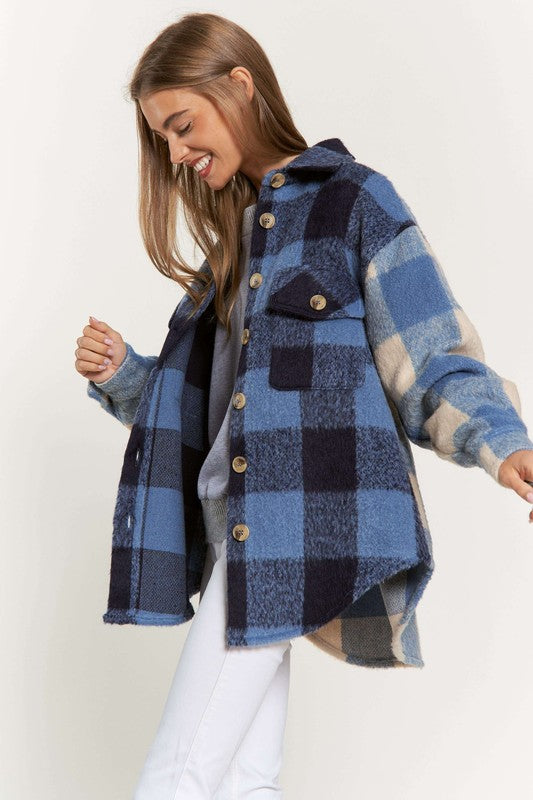 Into Plaid Shacket