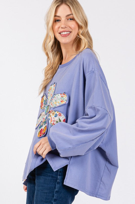 SAGE + FIG Flower Patch Oversized Top