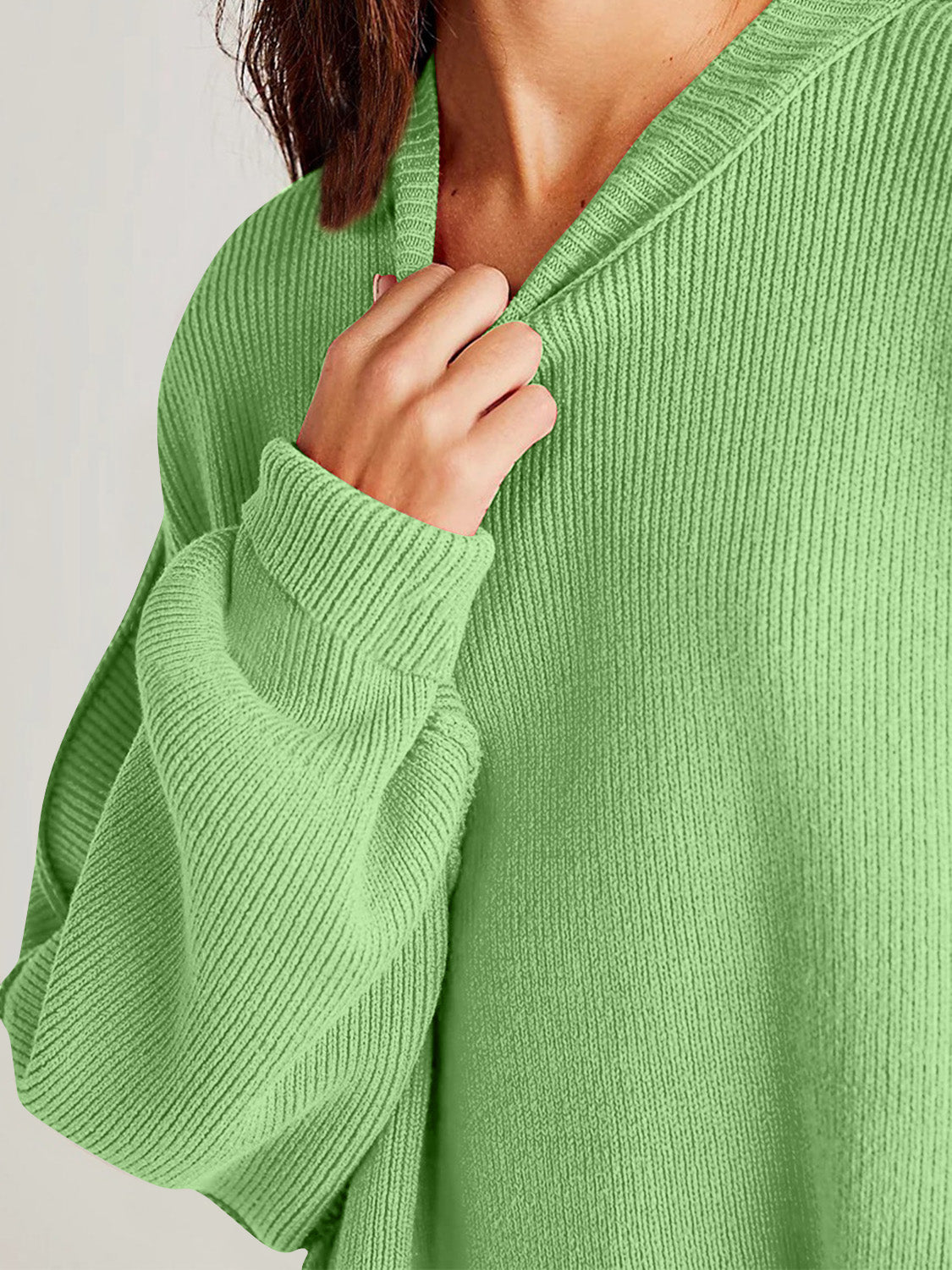 Mandy Side Slit Sweater  Oversized Pullover Sweater