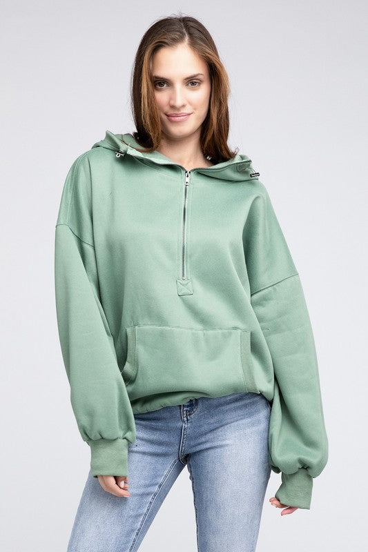 Bibi Stitch Detailed Elastic Hem Hoodie