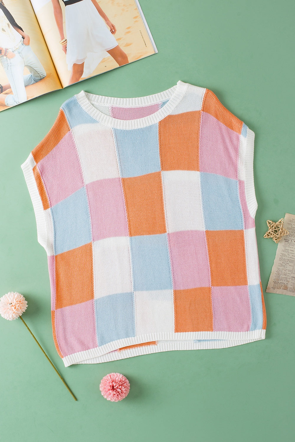 Fan Favorite Color Block Knit Top
