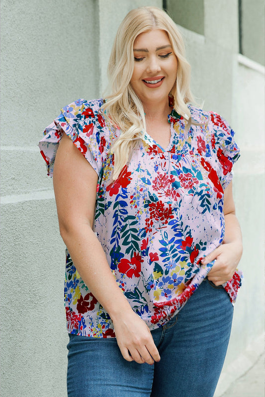 Someone Special Floral Smocked Top