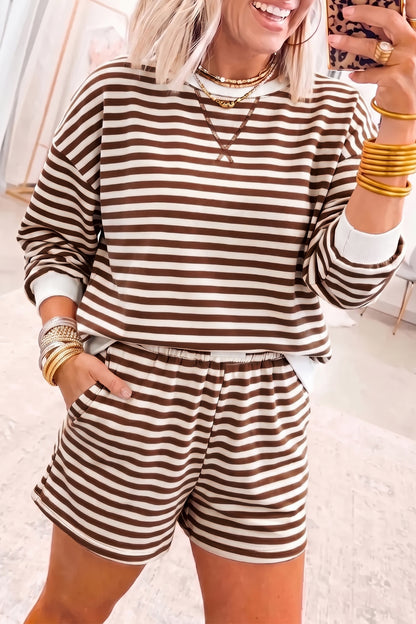 2026 Striped Shorts Set