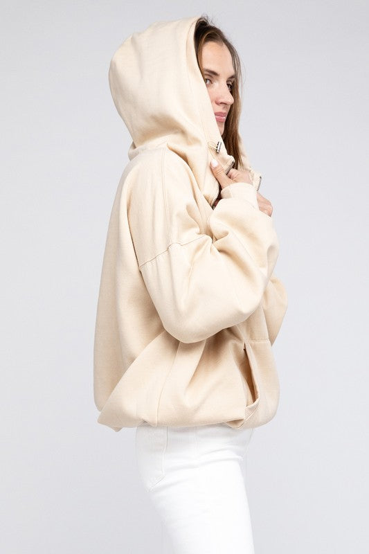 Bibi Stitch Detailed Elastic Hem Hoodie