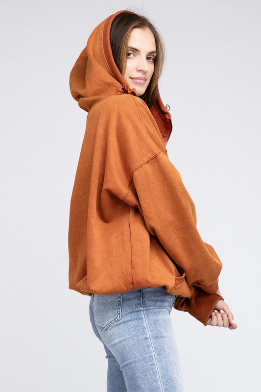 Bibi Stitch Detailed Elastic Hem Hoodie