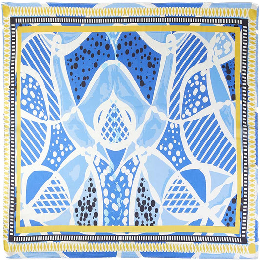 Abstract Graphic Print Square Bandana Scarf