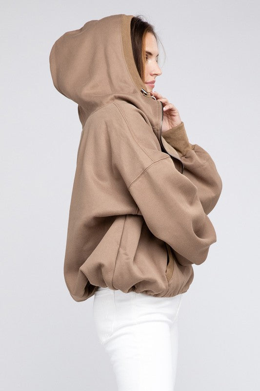 Bibi Stitch Detailed Elastic Hem Hoodie