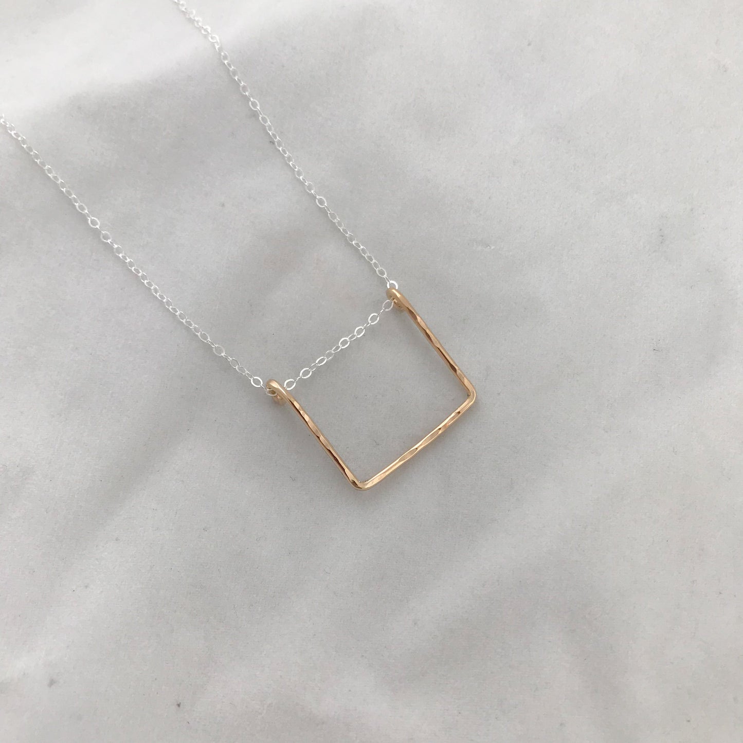 Wire Square Necklace