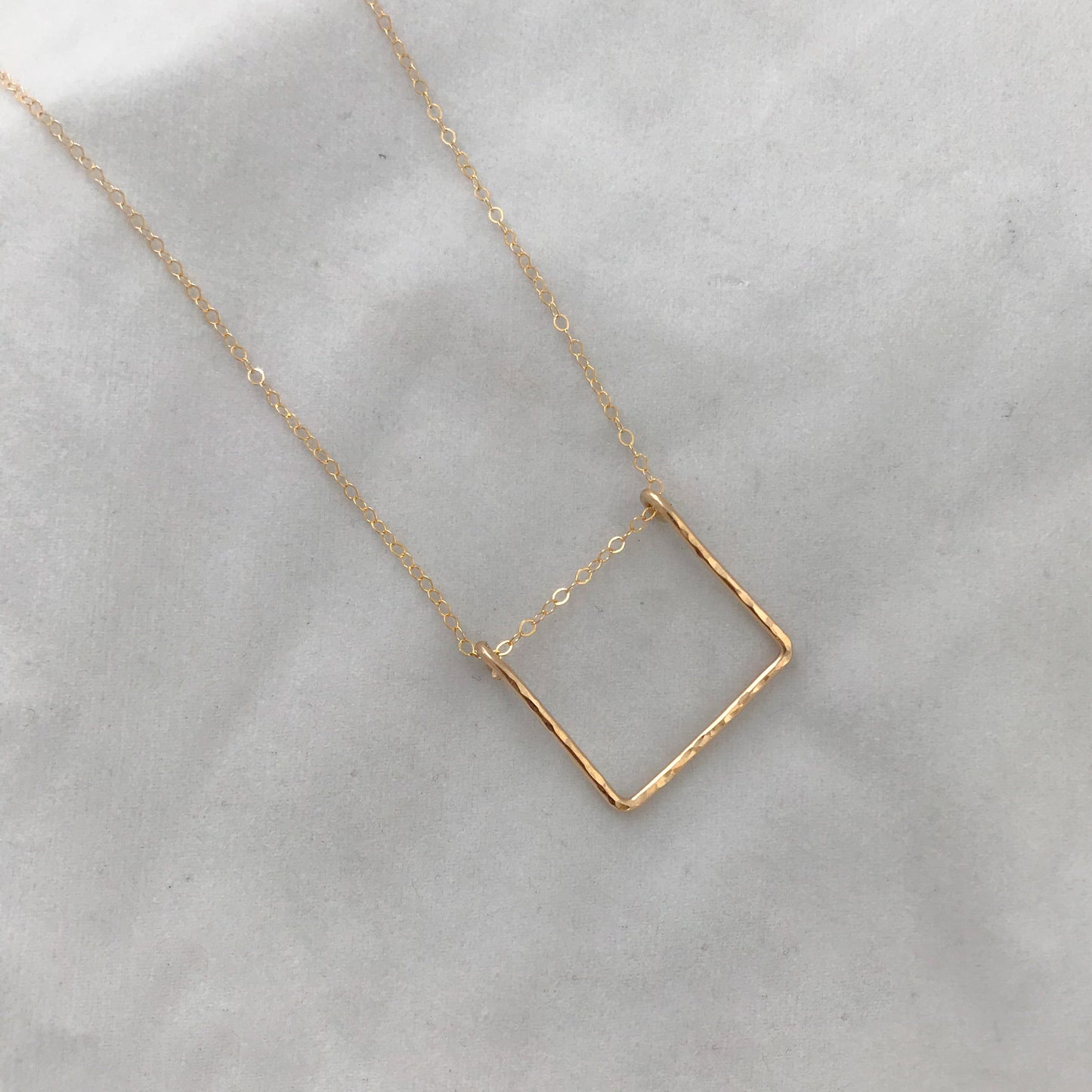 Wire Square Necklace