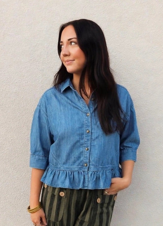 Chambray Button Down Shirt