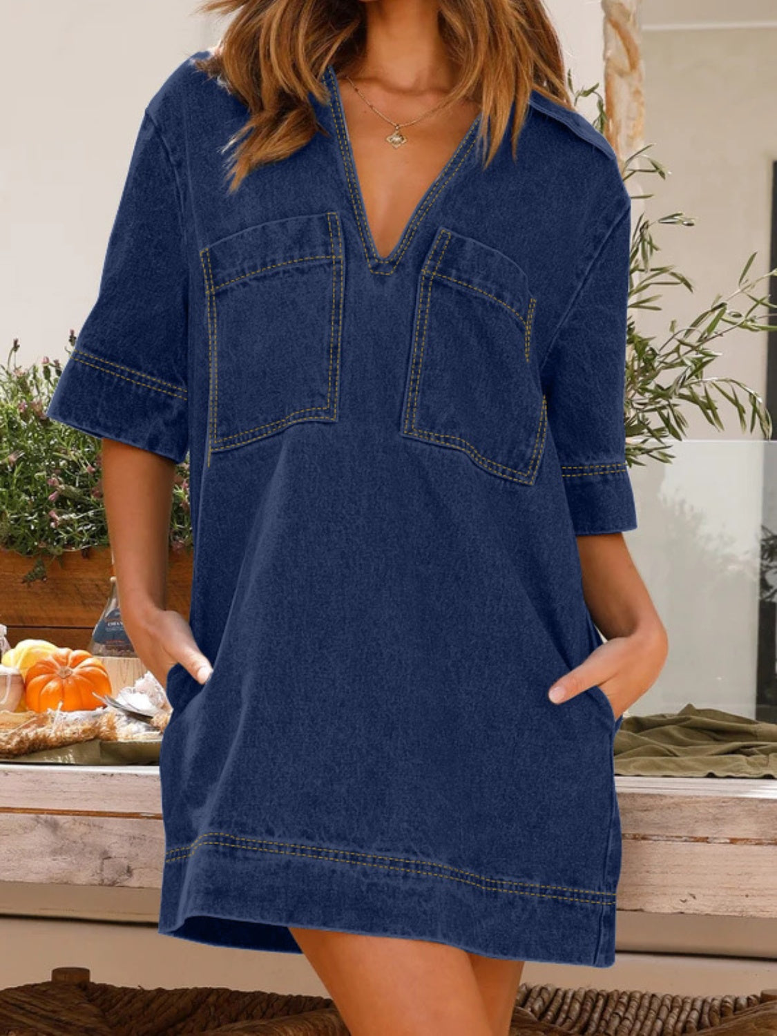 Right On Time Denim Dress