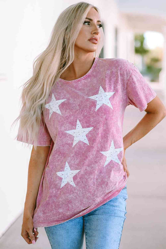 On Top Of The Stars Mineral Washed TShirt