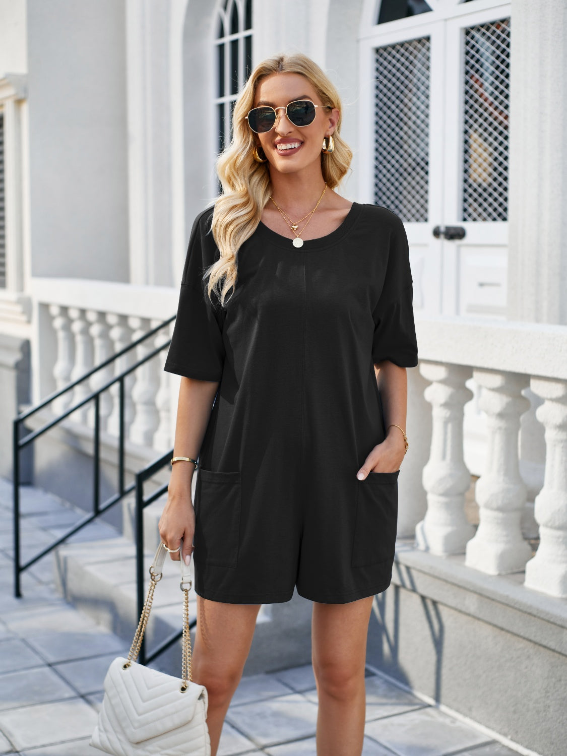 Be The Light Backless Romper